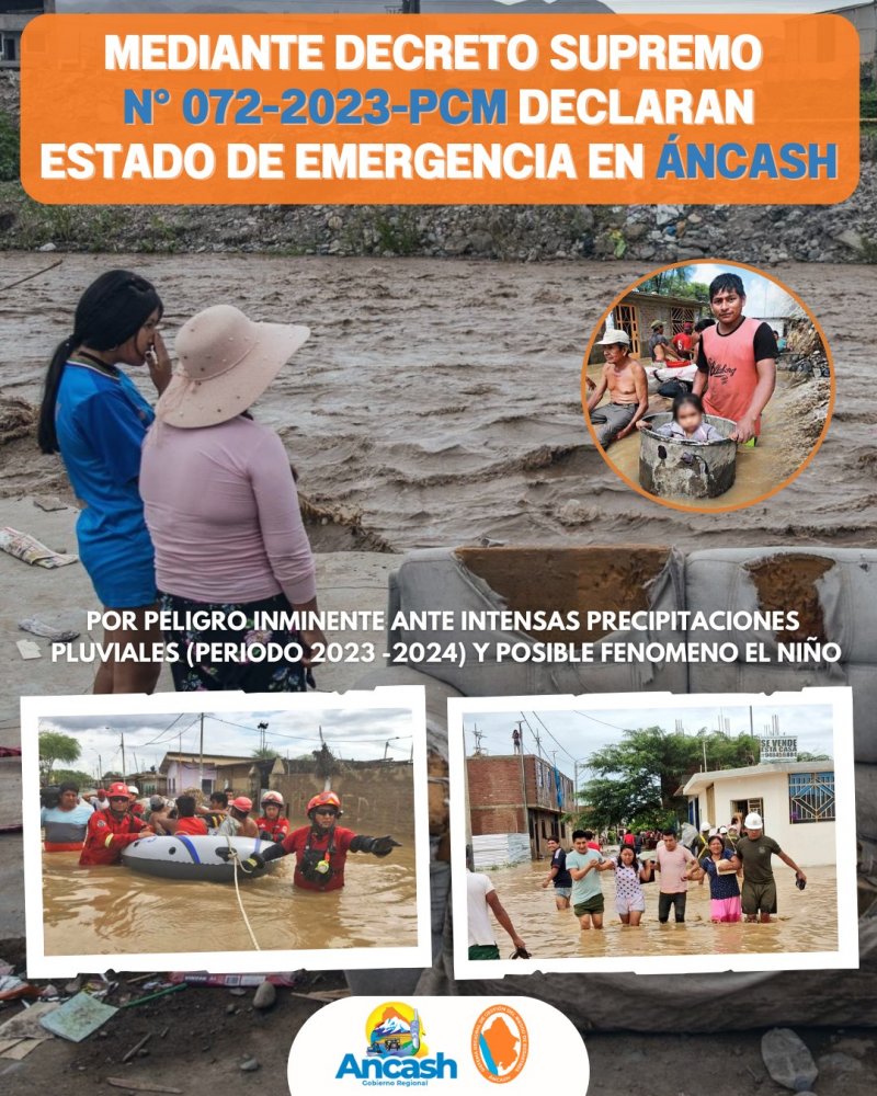 Declaran Estado De Emergencia En Las Provincias Y Distritos De Ncash