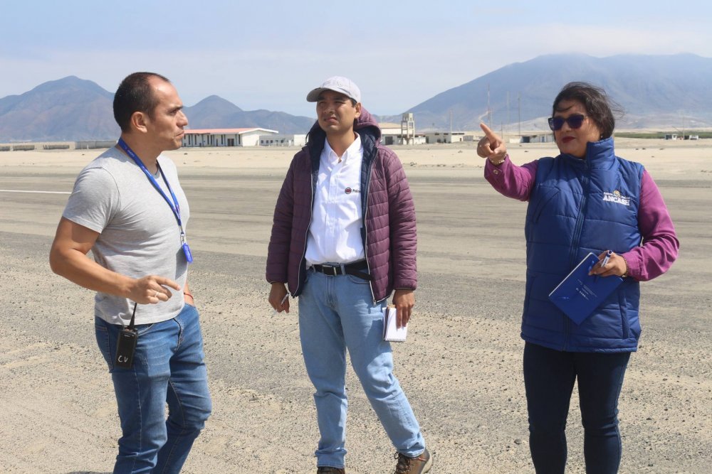Vicegobernadora supervisa instalaciones del Aeropuerto de Chimbote para iniciar su futura modernización