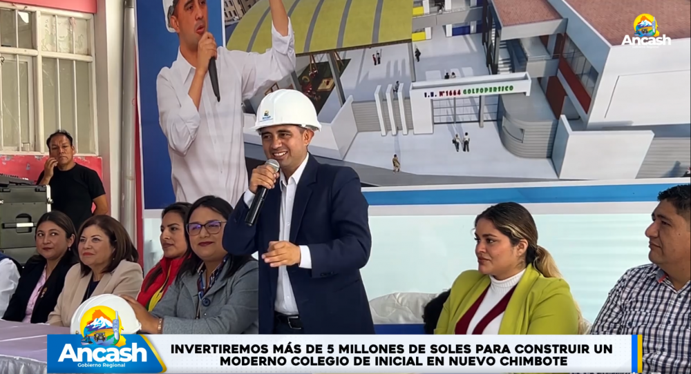 GRA invertirá más de 5 millones de soles para construir un moderno colegio de inicial en Nuevo Chimbote