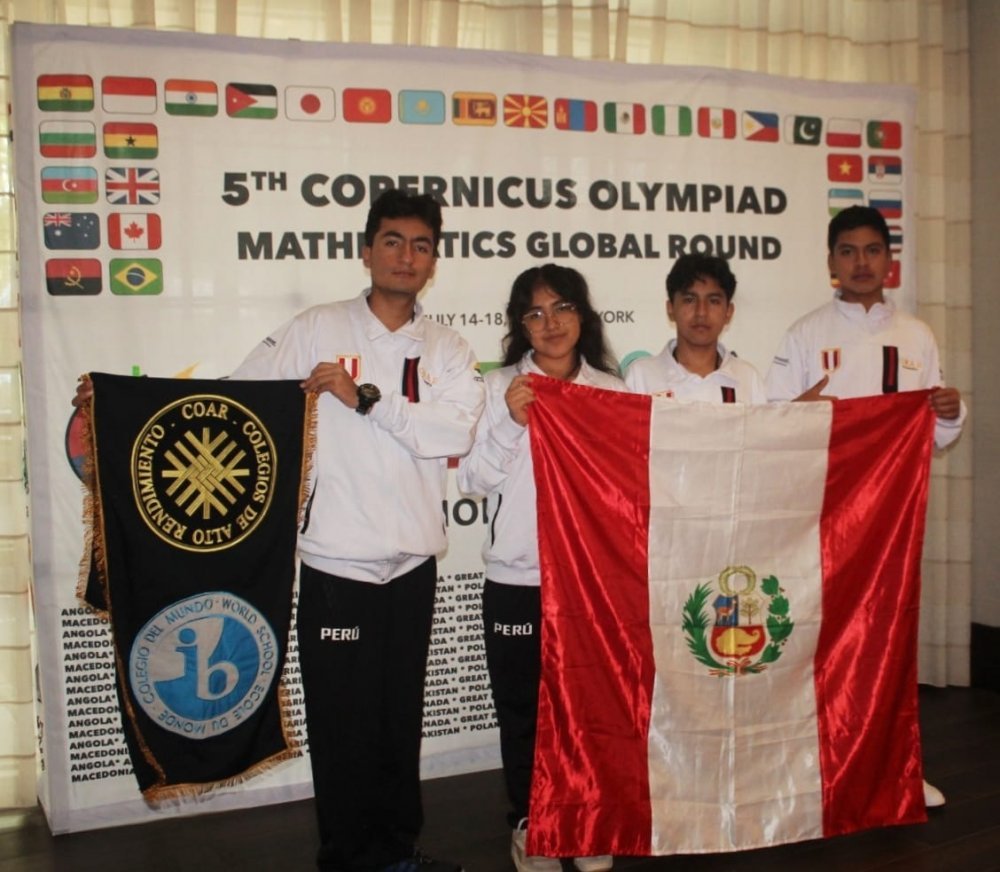 Estudiantes del COAR de Cajamarca ganan medallas de oro, plata y cobre en competencia de matemática en Estados Unidos