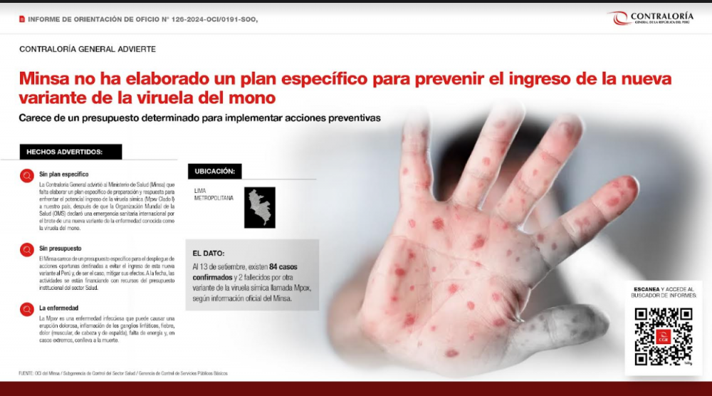 Viruela del mono: informe sobre alerta epidemiológica