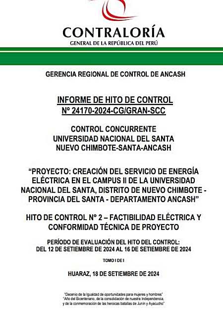 UNS: obra de S/ 11 millones suspendida desde diciembre del 2022